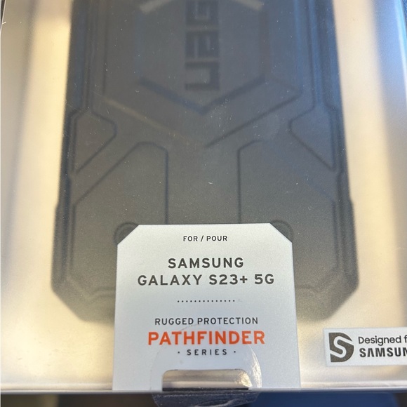 Ag Adriano Goldschmied Black Rugged Case for Samsung Galaxy S23+ 5G - Picture 3 of 4